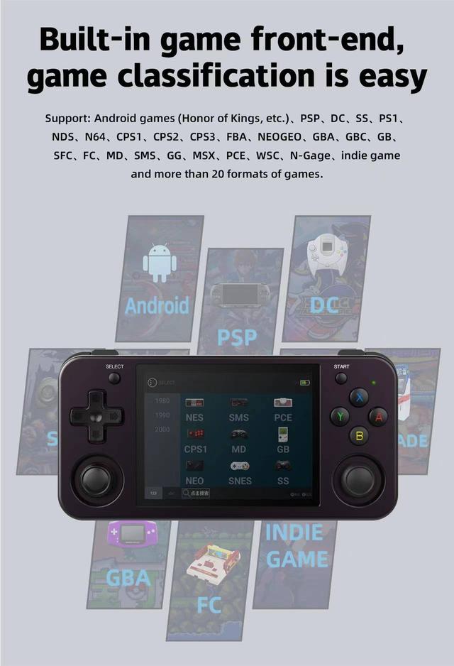 جهاز ألعاب محمول باليد قيمنج ريترو أنبيرنيك Anbernic RG353M Handheld Game Console - SW1hZ2U6OTcwNjM1