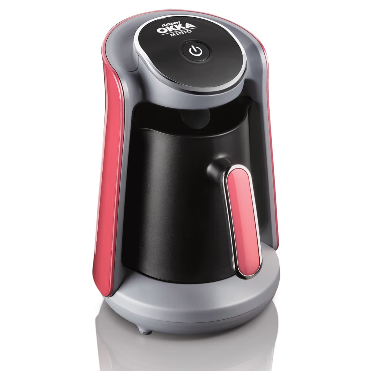 okka Arzum OKKA Minio Turkish Coffee Maker, Black & Pink, OK004-MC