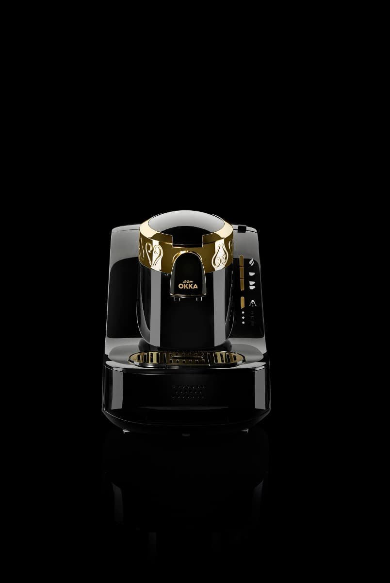 okka Arzum OKKA Turkish Coffee Maker, Black & Gold, OK-008