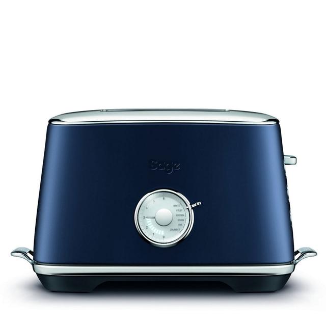 breville Sage The Luxe Toast Select 2 Slice Toaster, Damson Blue, STA735DBL - SW1hZ2U6OTY3OTYw