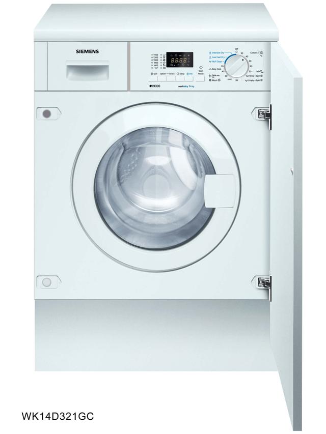 Siemens Built In 7/4 Kg Washer Dryer, WK14D321GC - SW1hZ2U6OTYwMzM4