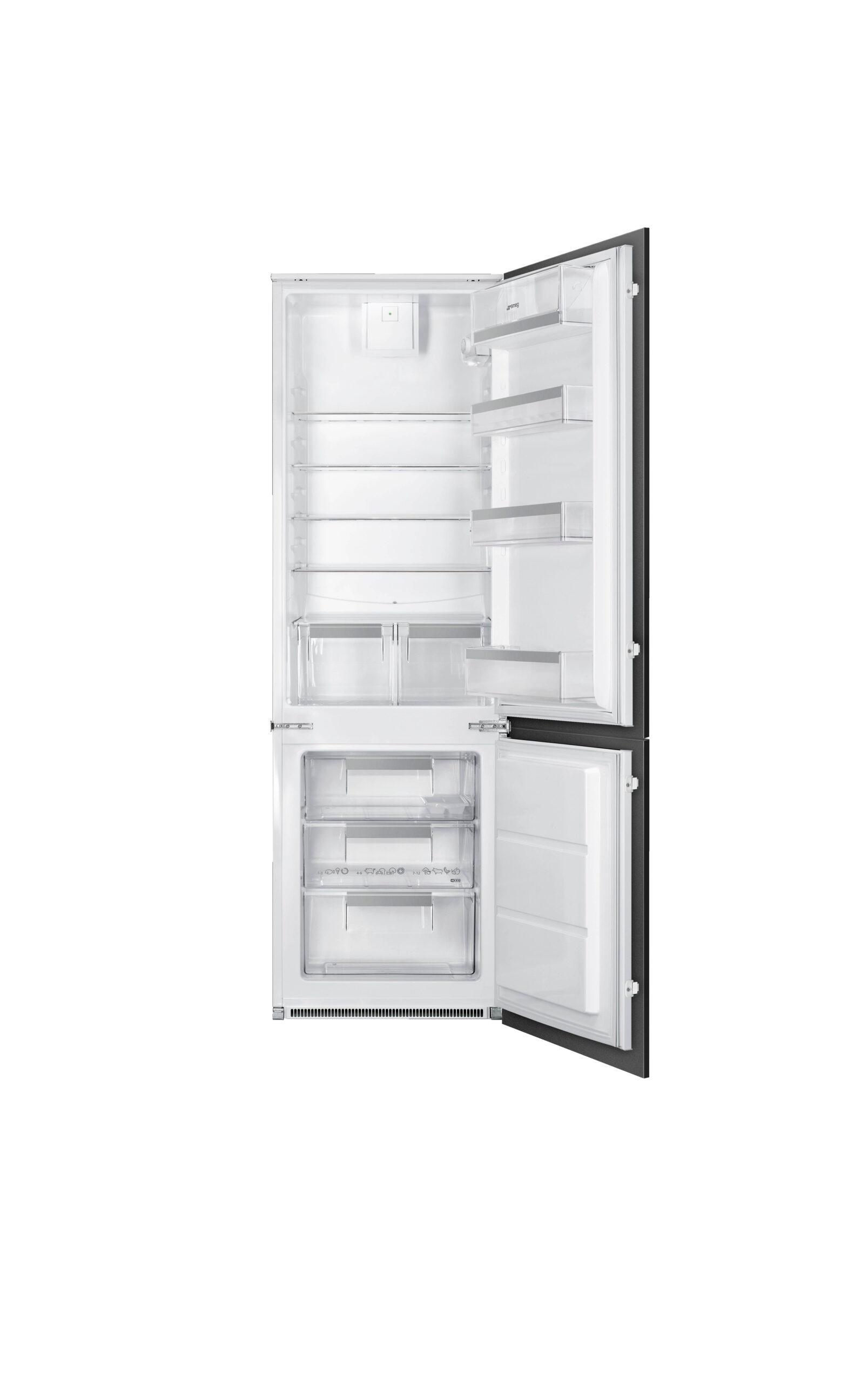 فريزر بلت ان ببابين 272 لتر سميج Smeg Built In Bottom Freezer Refrigerator