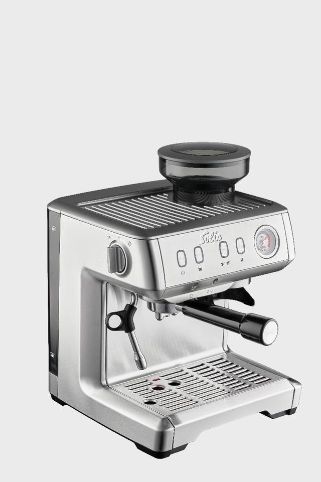ماكينة قهوة اسبريسو بمطحنة 220 غرام 2.5 لتر سوليس Solis Grind and Infuse Compact Coffee Machine - SW1hZ2U6OTYyMjI5