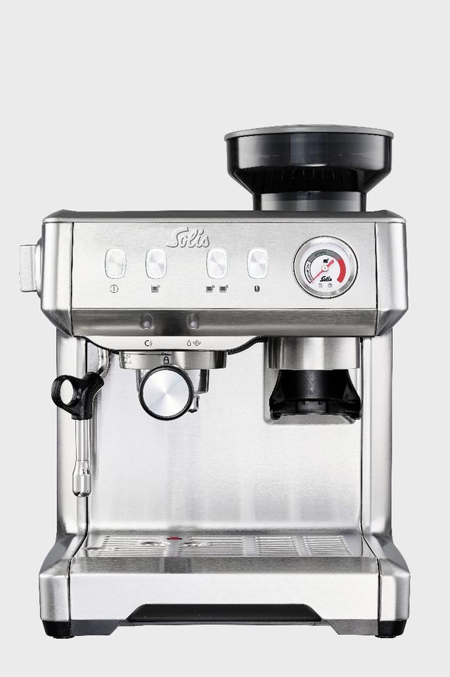 ماكينة قهوة اسبريسو بمطحنة 220 غرام 2.5 لتر سوليس Solis Grind and Infuse Compact Coffee Machine - SW1hZ2U6OTYyMjIx