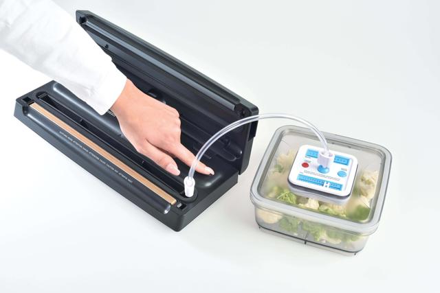 جهاز تفريغ الهواء رقمي مع أكياس سوليس Solis Vac Premium Vacuum Packaging System - SW1hZ2U6OTYxODg5