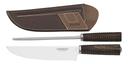 طقم أدوات مائدة (سكين ومبرد) ترامونتينا حزمة 2في1 Tramontina Barbecue Set with Wooden Box - SW1hZ2U6OTYzNjAz