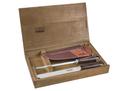 طقم أدوات مائدة (سكين ومبرد) ترامونتينا حزمة 2في1 Tramontina Barbecue Set with Wooden Box - SW1hZ2U6OTYzNjA1
