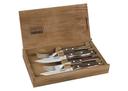 طقم ادوات مائدة (شوك وسكاكين) بمقبض خشبي حزمة 4في1 ترامونتينا Tramontina Cutlery Set with Wooden Box - SW1hZ2U6OTYzNTg3
