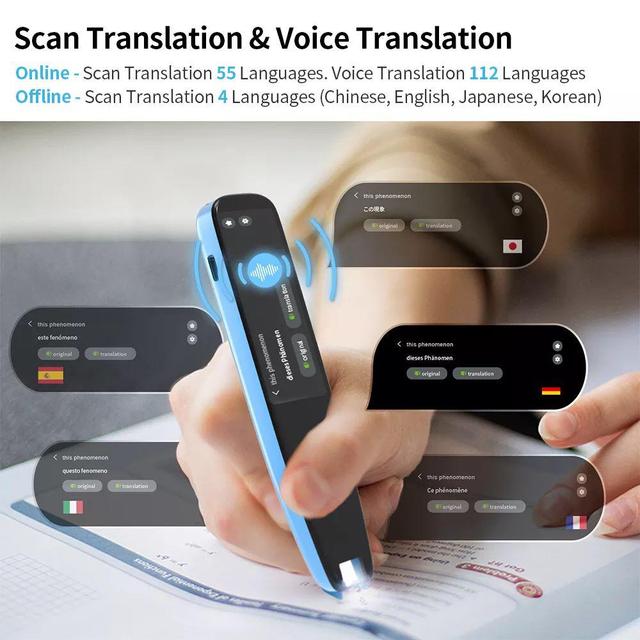قلم جهاز الترجمة الفورية وقراءة ذكي 112 لغة Newyes Scan Reader Pen Voice Translator Device - SW1hZ2U6OTY5OTQ1