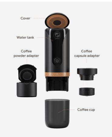 مكينة قهوة كبسولات متنقلة للرحلات iCafilas Portable Expresso Coffee Maker