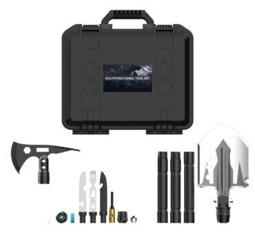 شنطة مستلزمات التخييم والبر Multifunction Portable Steel Outdoor Tactical Tool Box