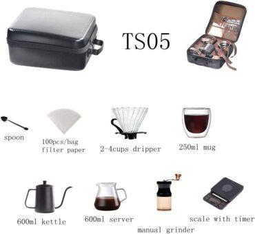 شنطة قهوة مختصة قهوة v60 Coffee Travel Set V60 Pour Over Coffee Maker