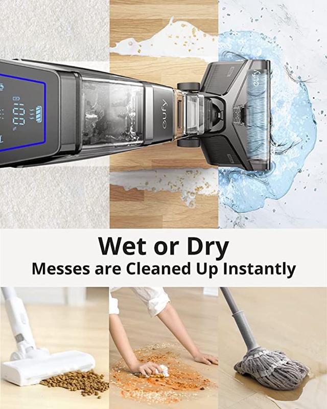 مكنسة يوفي جاف ورطب لاسلكية للتنظيف Eufy W31 WetVac 5-in-1 Wet and Dry Cordless Vacuum Cleaner - SW1hZ2U6OTgxMDky