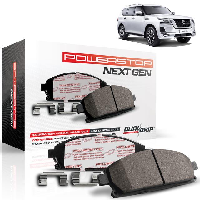 Nissan Patrol Y62 - Carbon Fiber Ceramic Brake Pads by PowerStop NextGen - SW1hZ2U6OTgyMzIx