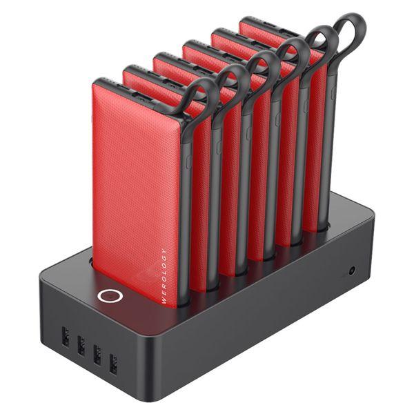 Powerology 6 in 1 power station 10000mah with built in cable black - SW1hZ2U6OTg2NDIx