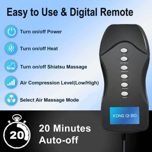 Full Leg Calf Foot Massager Air Compression Heating Boots Circulation&Relaxation - SW1hZ2U6OTgyNTIy