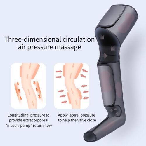 Full Leg Calf Foot Massager Air Compression Heating Boots Circulation&Relaxation - SW1hZ2U6OTgyNTI3