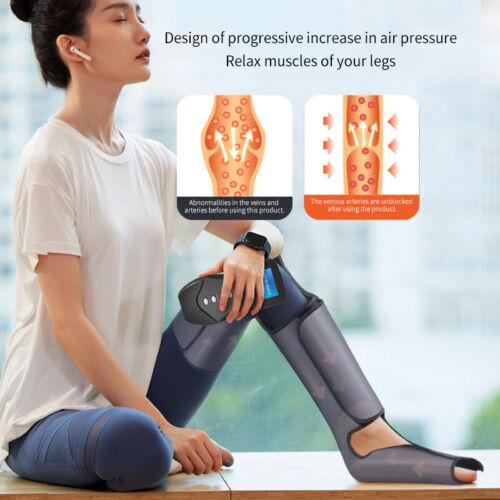 Full Leg Calf Foot Massager Air Compression Heating Boots Circulation&Relaxation - SW1hZ2U6OTgyNTI0