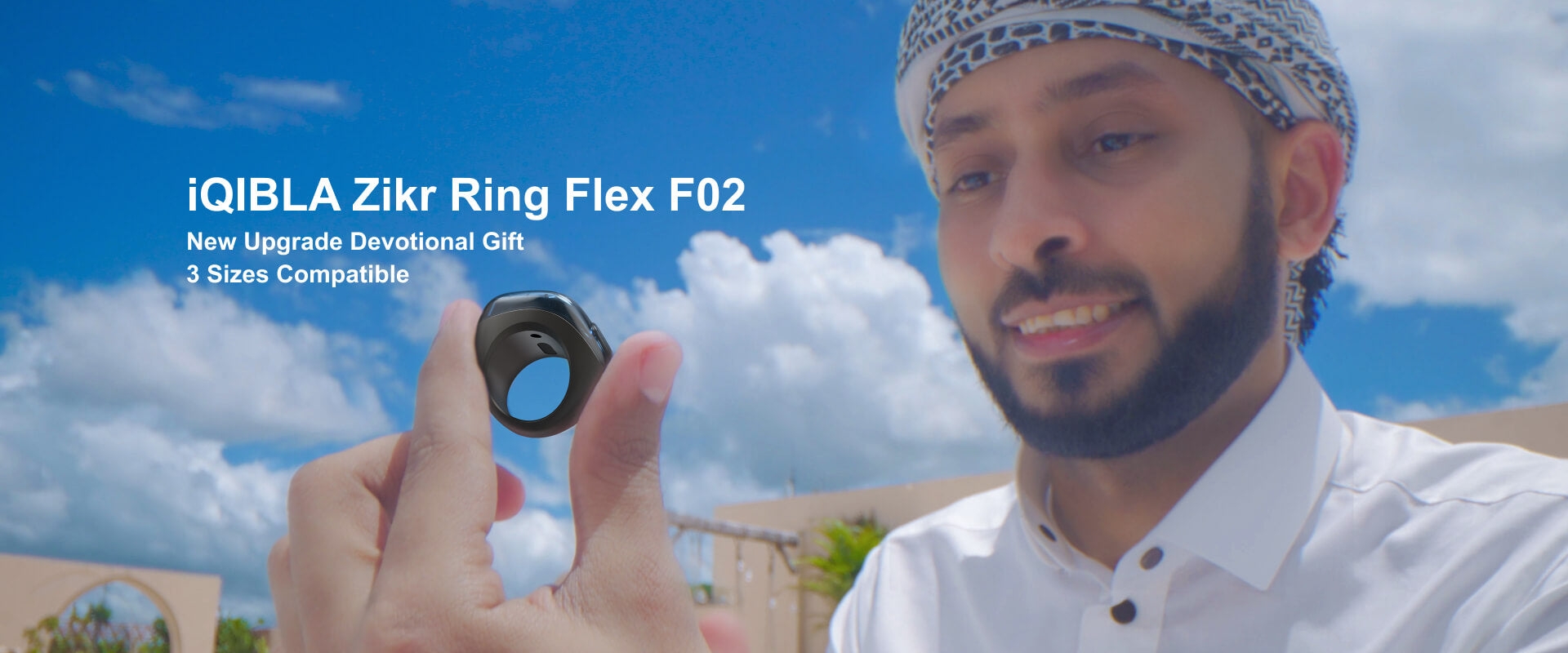 خاتم الاستغفار الذكي آي قبلة iQibla Zikr Ring F02