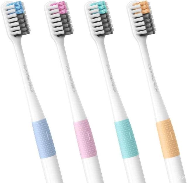 فرشاة اسنان شاومي دكتور بي 4 قطع Xiaomi Mijia Dr Bei Toothbrush Set Multi Color - SW1hZ2U6MTA2MzI4OA==