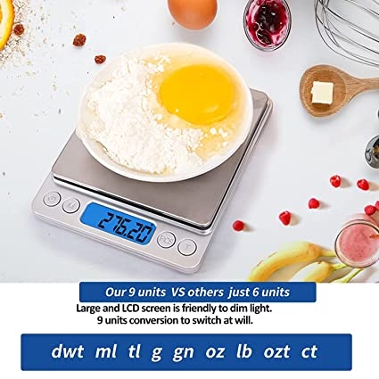 ميزان اكل رقمي للمطبخ 3 كيلو Superior Mini Digital Platform Scale