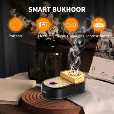 مبخرة الكترونية صغيرة قابلة للشحن Bukhoor Burner Mini Car Incense Rechargeable