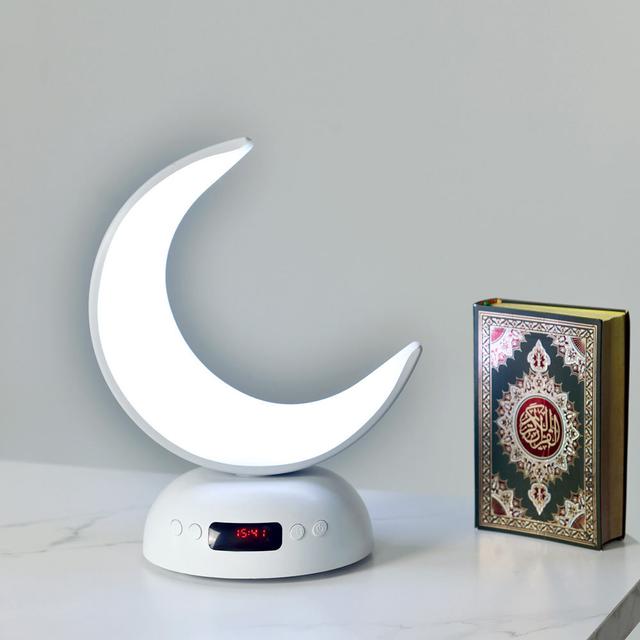 مصباح القران على شكل هلال كروني زينة رمضان Crony SQ-902 Speaker Quran Led Moon Lamp - SW1hZ2U6OTkxNDM3