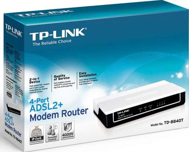 راوتر تي بي لينك TP-Link TD-8840 ADSL2+ Router - SW1hZ2U6MTA1MDYxNg==