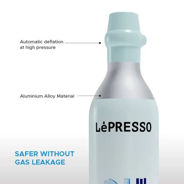 مكينة صنع المياه الغازية والصودا ليبريسو LePresso Sparkling Water Instant Carbonation Machine