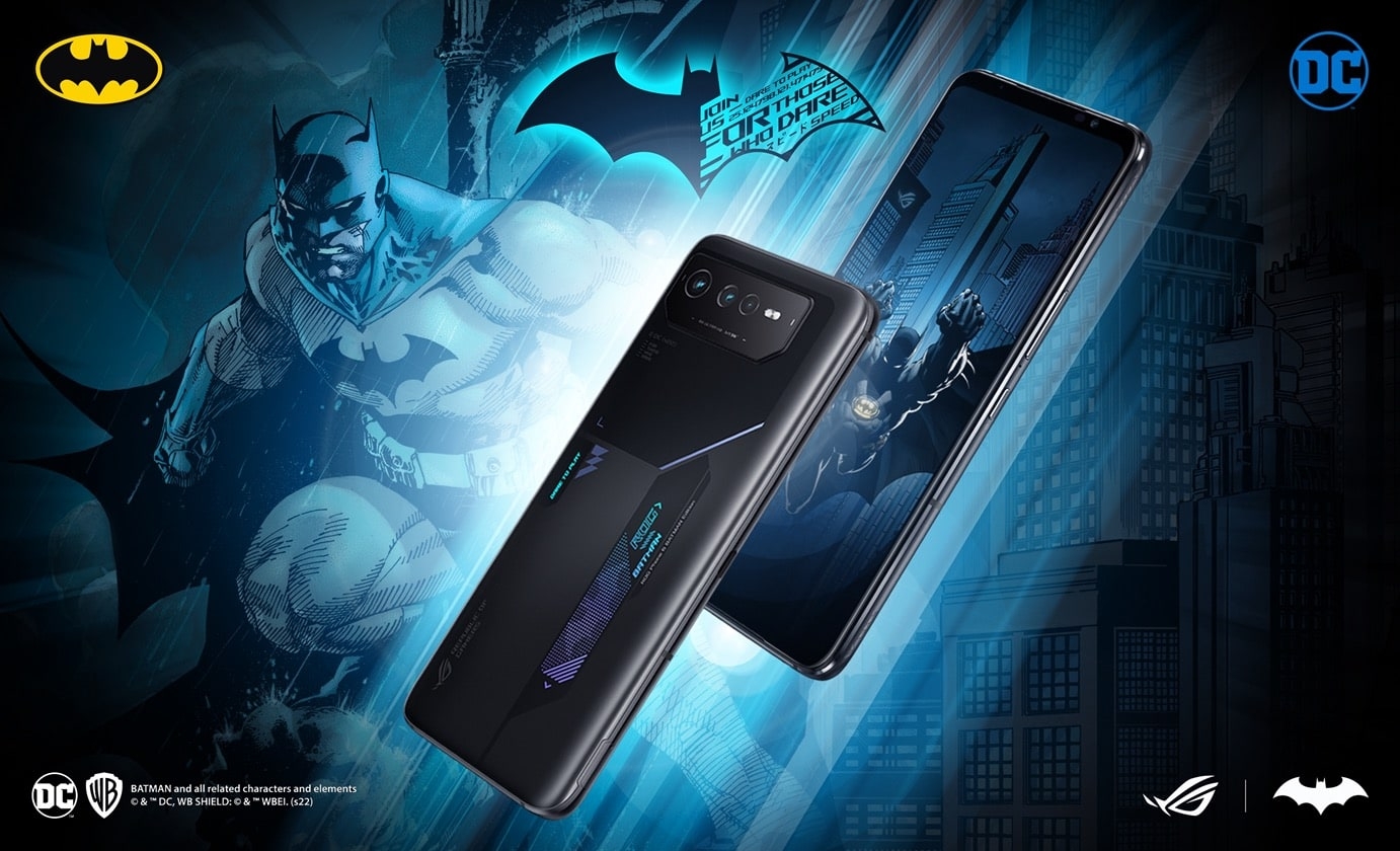 موبايل جوال اسوس روج 6 إصدار باتمان رامات 12 جيجا – 256 جيجا تخزين Asus ROG 6 Batman Edition 5G Gaming Phone