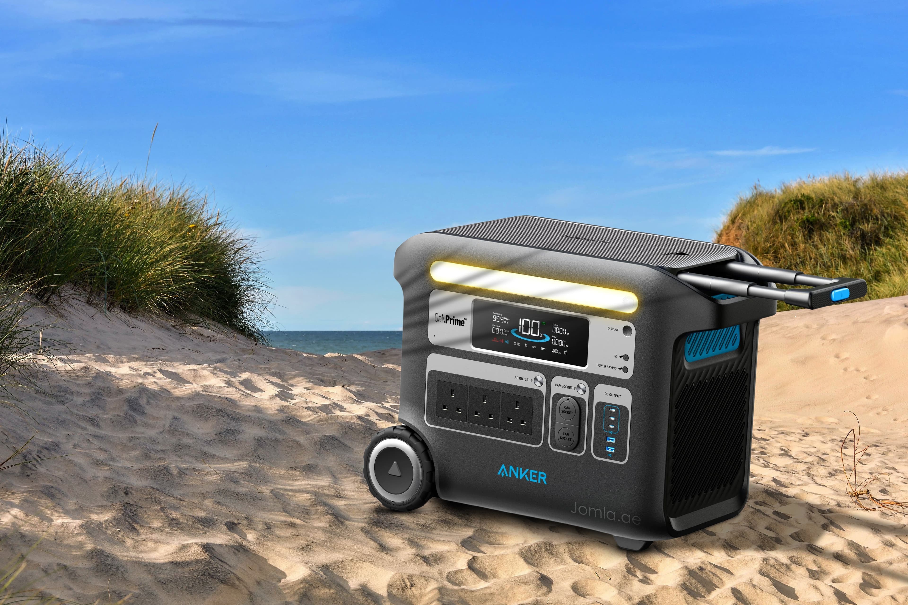 بطارية متنقلة للرحلات انكر باور هاوس 767 جان برايم 2048 واط/ساعة Anker 767 Portable Power Station