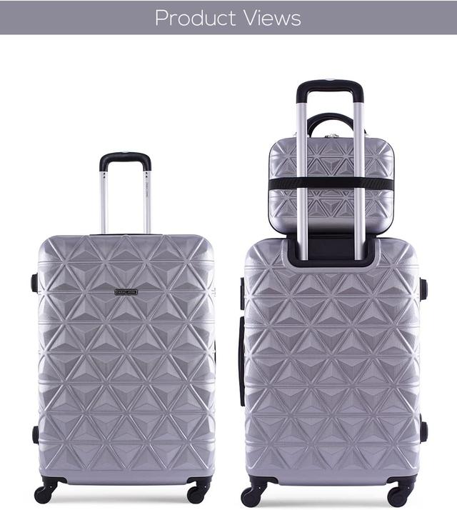 Para John 5-Pieces Hardside Travel Trolley Luggage Bag Set - SW1hZ2U6MTIxOTk5Mg==