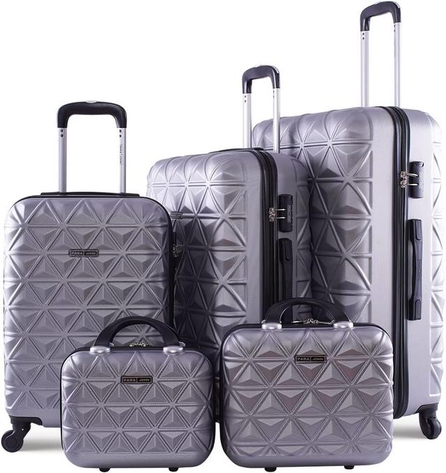طقم شنط سفر 5 قطع بارا جون Para John Hardside Travel Trolley Luggage Bag Set - SW1hZ2U6MTIxOTk5OA==