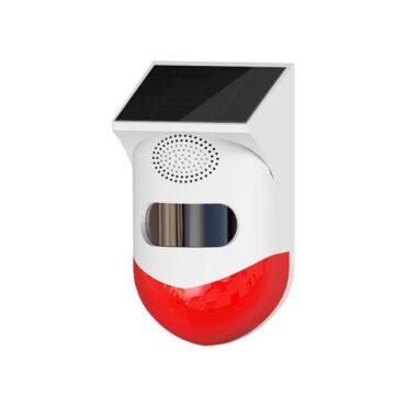 جهاز انذار ضد السرقة حساس حركة بالطاقة الشمسية مع ريموت Wifi solar outdoor infrared alarm