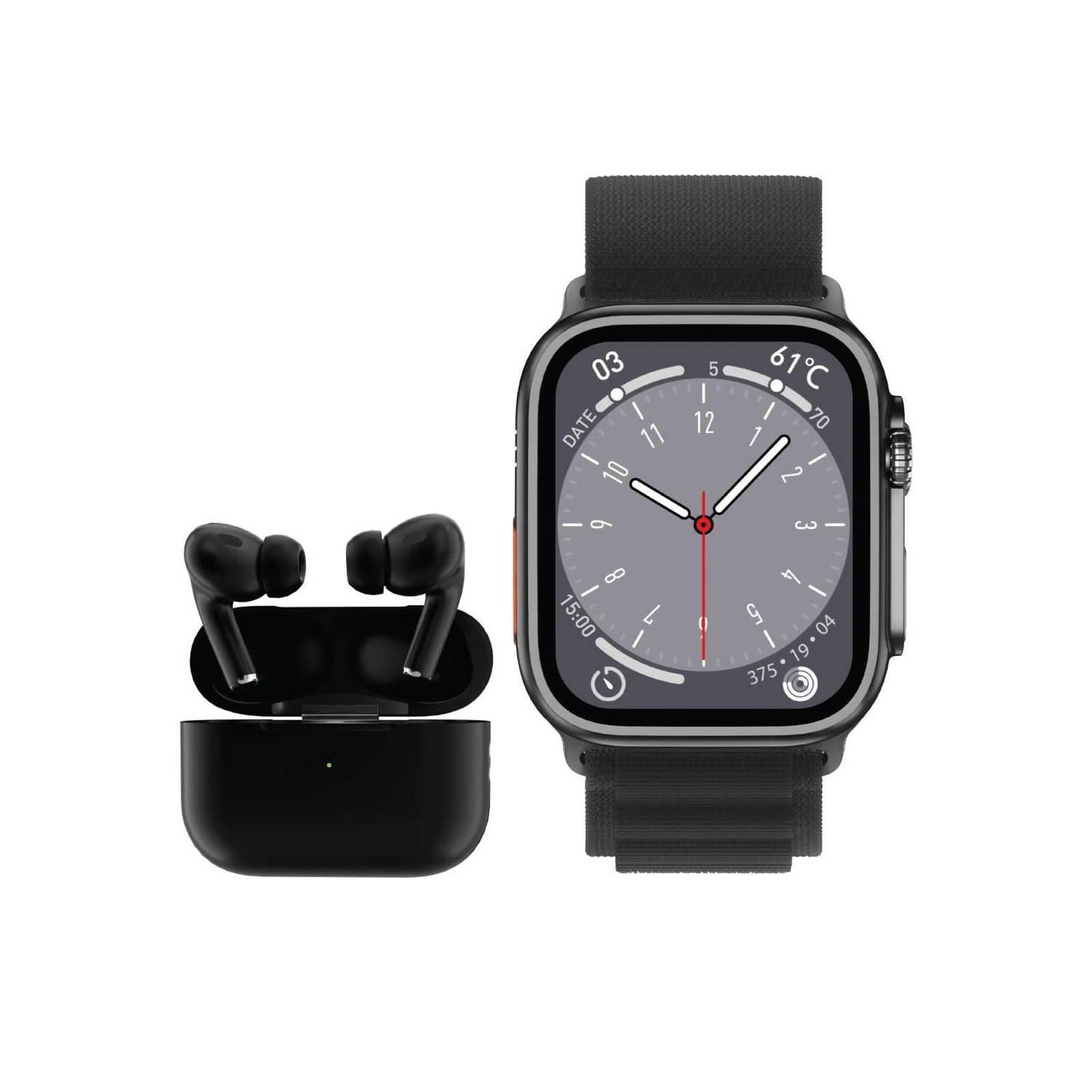 عرض ساعة ذكية وسماعه بلوتوث جرين Green Smart Watch Duo Ultra Active And TWS Pro 2 G1 Combo