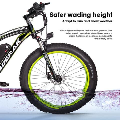 دراجة كهربائية هوائية رياضية ديراك بايك 1000 واط DerakBikes Mtb E-Bike Pro x-12 Pedal Assist Fat Tire - SW1hZ2U6MTM1MTY4Mg==