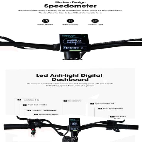Order DerakBikes Mtb E-Bike Pro x-12 Pedal Assist Fat Tire Now