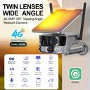 Solar Security Camera 4G Wireless Outdoor Dual Lens Panoramic - SW1hZ2U6MTMzODY5MA==