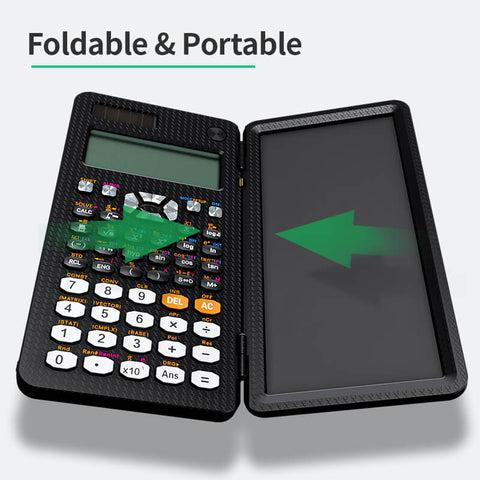 اله حاسبه علميه مع لوح كتابه ال سي دي Newyes Scientific Calculator with Erasable LCD Writing Tablet - cG9zdDoxMzM4Nzg0