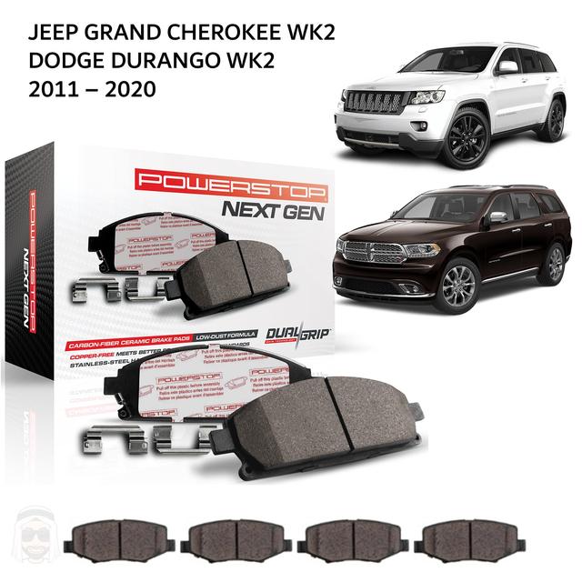 Jeep Grand Cherokee & Dodge Durango WK2 (2011-2020) - Carbon Fiber Ceramic Brake Pads by PowerStop NextGen - SW1hZ2U6MTkxOTY5Mg==