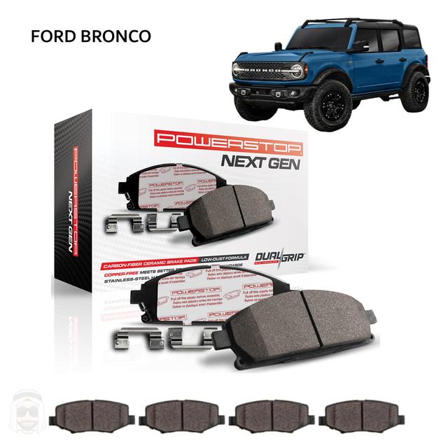 Ford Bronco - Carbon Fiber Ceramic Brake Pads by PowerStop NextGen - SW1hZ2U6MTkxOTYyMQ==