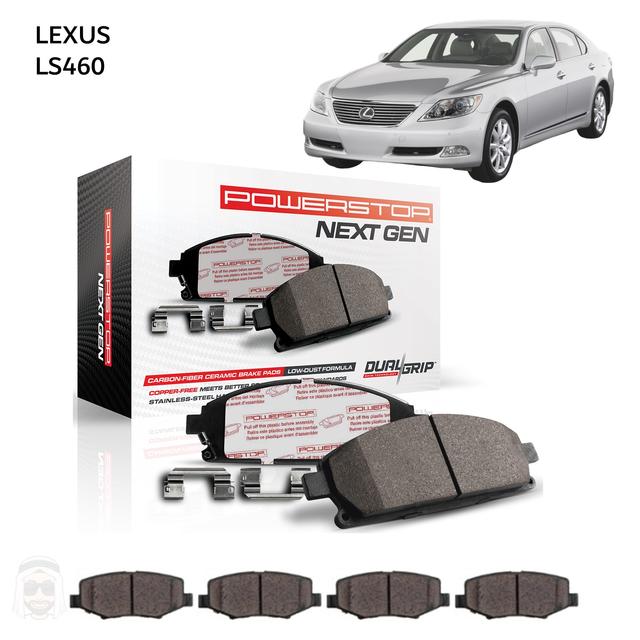 Lexus LS460 and LS460L - Carbon Fiber Ceramic Brake Pads by PowerStop NextGen - SW1hZ2U6MTkxOTczNA==