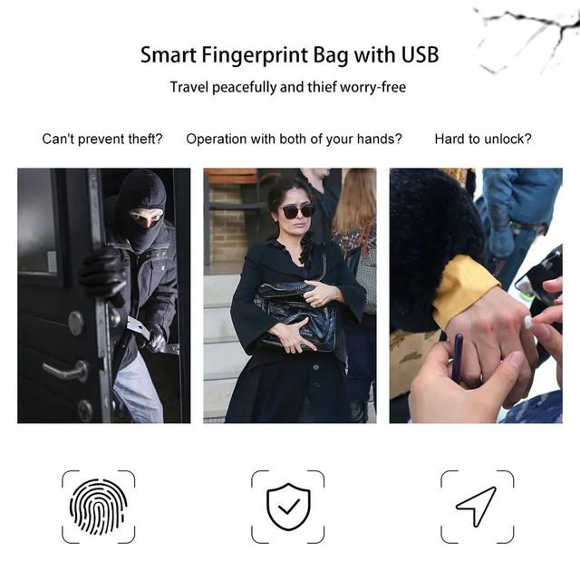 حقيبة يد رجالية بالبصمة Fiplock Men's Leather Fingerprint Bags - SW1hZ2U6MTM1NDUyNQ==