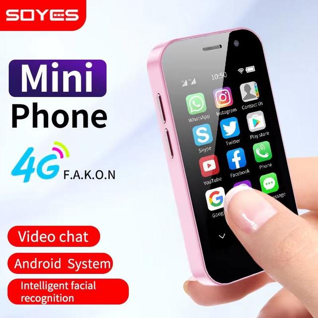 موبايل صغير ميني آيفون XS14 برو أندرويد Soyes XS14 Pro 4G Mini Smartphone - SW1hZ2U6MTM1MzQyMA==