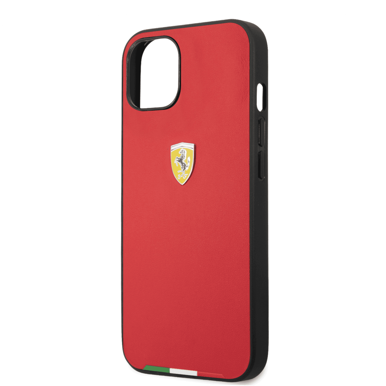 كفر ايفون 14 صلب بولي يوثرين فيراري علم إيطاليا أحمر Ferrari Hard Case PU Carbon Effect & Italian Flag Line - cG9zdDoxMzY3NjMy