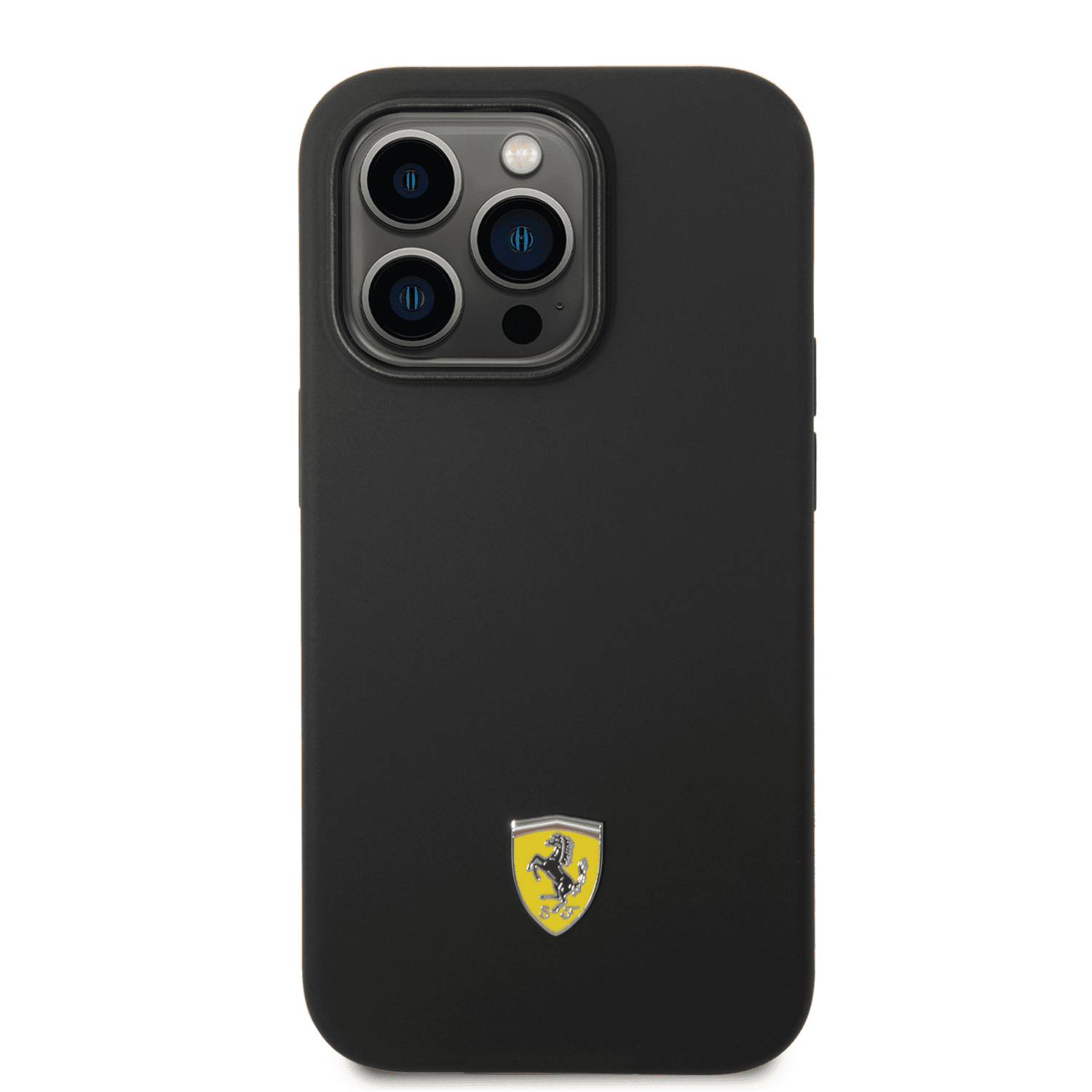 كفر ايفون 14 برو سيلكون فيراري أسود Ferrari Liquid Silicone Case With Camera Outline - cG9zdDoxMzY4MjYw