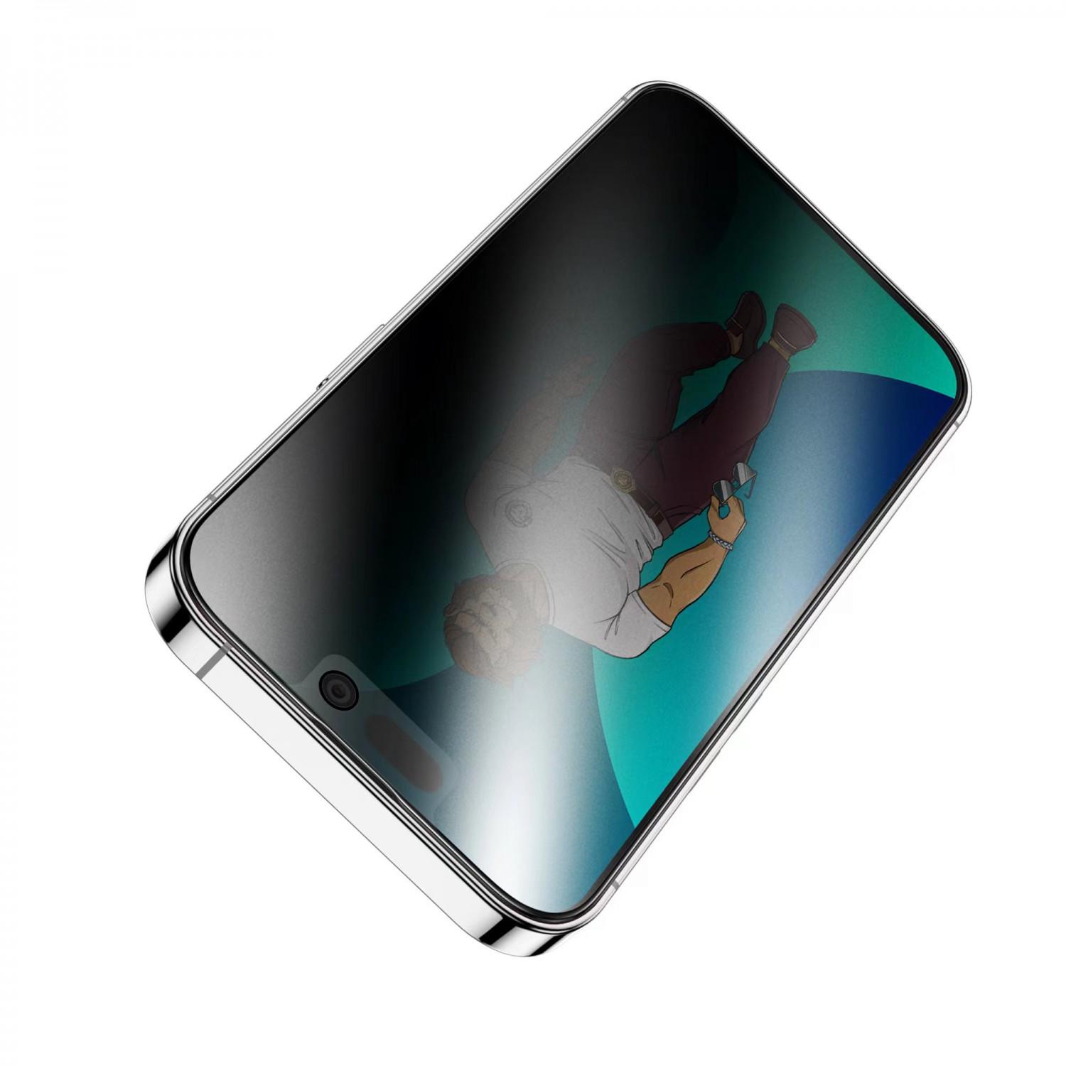 لاصقة حماية الشاشة لموبايل ايفون 14 برو ماكس زجاجية جرين Green 3D AG/Matte Privacy Glass Screen Protector for iPhone 14 Pro Max - cG9zdDoxMzc4NzM5