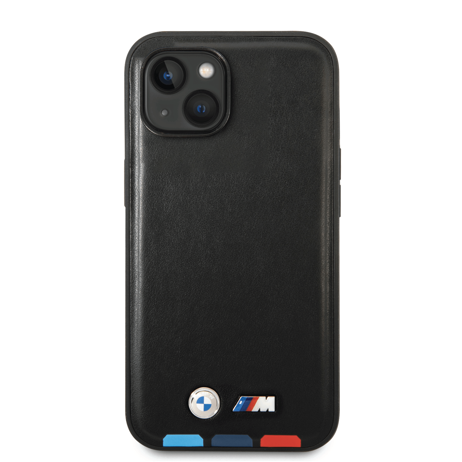 كفر جوال ايفون 14 بلس جلد صناعي أسود بي ام دبليو BMW M Collection PU Leather Case For iPhone 14 Plus