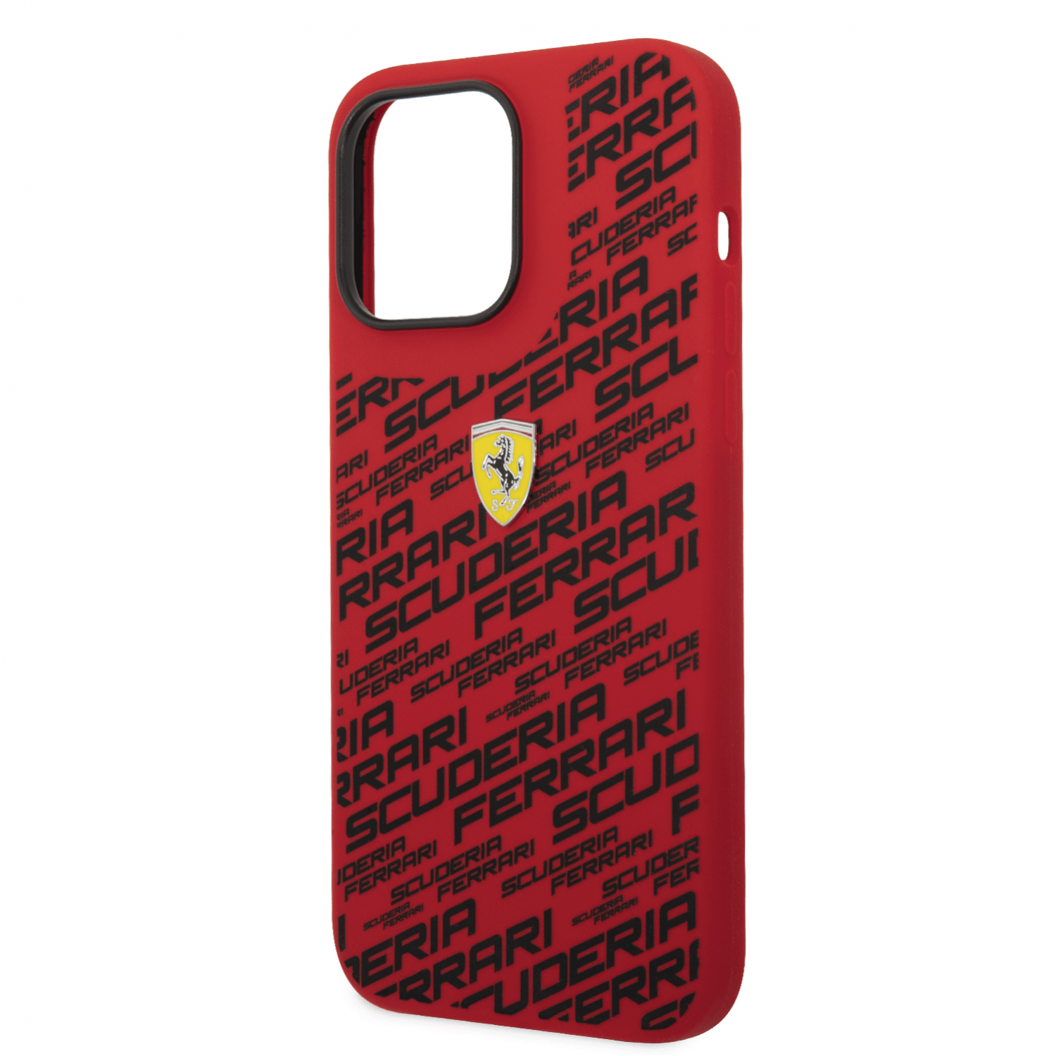 كفر ايفون 14 برو سيلكون فيراري سكوديرا أحمر Ferrari Liquid Silicone Case All Over Printed Scuderia