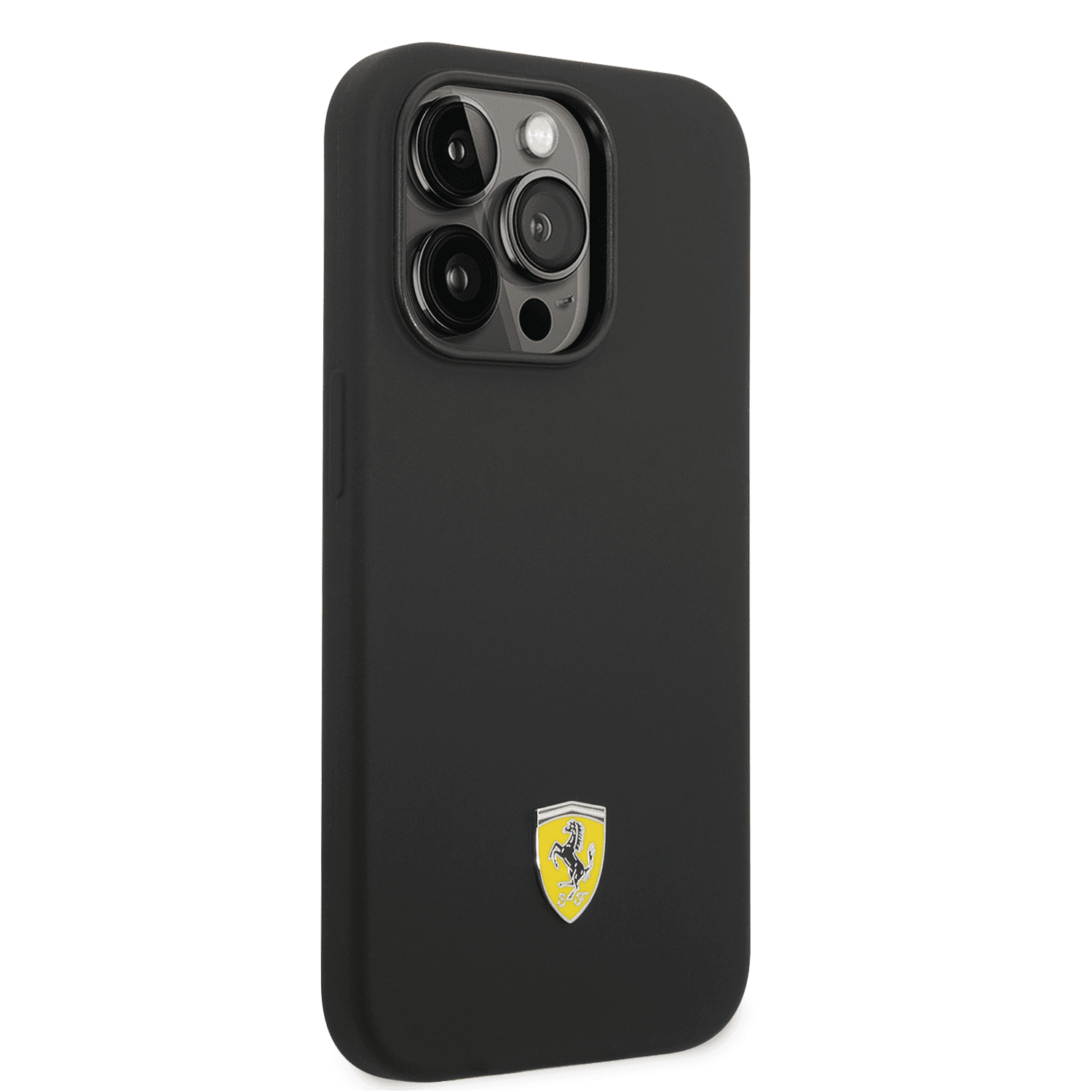 كفر ايفون 14 برو سيلكون فيراري أسود Ferrari Liquid Silicone Case With Camera Outline - cG9zdDoxMzY4MjYy